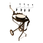 Schlagzeugwagen fr 4 Toms, mit Snare, Hi-Hat Halterung, 4 Beckenhalter