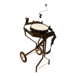 Schlagzeugwagen fr 4 Toms, mit Snare, Hi-Hat Rosette, 1 Beckenhalter