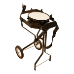 Schlagzeugwagen fr 4 Toms, mit Snare, Hi-Hat Rosette