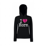 Fruit of the Loom Kapuzenpulli I Love Horn Damen