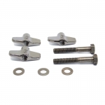 Flgelmutter und Schraube fr Tama Tomhalter Black Nickel M8x55