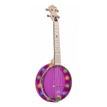 Gold Tone Konzert Banjo Ukulele mit Beleuchtung Amethyst