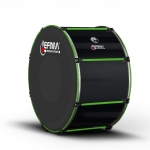 Lefima Marching Bass Drum CarboBoost schwarz / grn