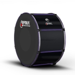 Lefima Marching Bass Drum CarboBoost schwarz / violett