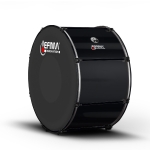 Lefima Marching Bass Drum CarboStroke schwarz