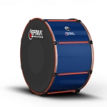 Lefima Marching Bass Drum CarboStroke blau orange