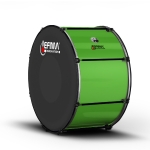 Lefima Marching Bass Drum CarboStroke grn schwarz