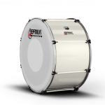 Lefima Marching Bass Drum CarboStroke weiss