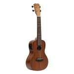 Islander Elektro akustische Konzert Ukulele mit Decke aus Mahagoni