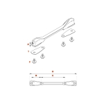 Spannbckchen fr 8 Zoll Tama Superstar Hyper-Drive Tom