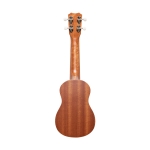 Islander Sopran Ukulele mit Decke aus Mahagoni und Hawaii Insel Gravur Bild 1