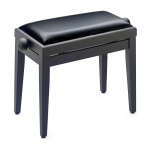 Stagg Klavierbank PB05 schwarz matt mit Kunstleder Sitzflche schwarz