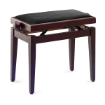 Stagg Klavierbank PB05 Palisander matt mit Samt Sitzflche schwarz