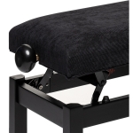 Stagg Klavierbank PB36 schwarz matt mit Samt Sitzfl�che schwarz Bild 1