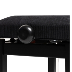 Stagg Klavierbank PB36 schwarz matt mit Samt Sitzfl�che schwarz Bild 2