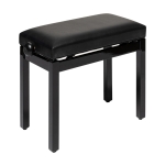 Stagg Klavierbank PB36 schwarz hochglanz mit Vinyl Sitzflche schwarz