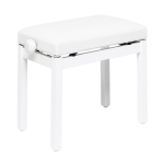 Stagg Klavierbank PB36 wei matt mit Vinyl Sitzflche wei