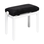 Stagg Klavierbank PB36 wei matt mit Samt Sitzflche schwarz