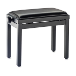 Stagg Klavierbank PB39 schwarz matt mit Vinyl Sitzflche schwarz