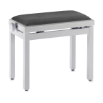 Stagg Klavierbank PB39 wei hochglanz mit Samt Sitzflche schwarz