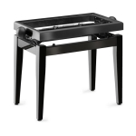 Stagg Klavierbank PB45 ohne Sitzflche schwarz hochglanz