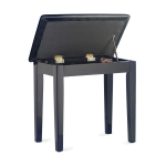 Stagg Klavierbank PBF23 schwarz hochglanz mit Vinyl Sitzfl�che schwarz Bild 1