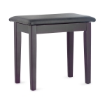 Stagg Klavierbank PBF23 Palisander matt mit Vinyl Sitzflche schwarz