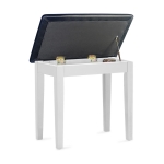 Stagg Klavierbank PBF23 wei� matt mit Vinyl Sitzfl�che schwarz Bild 1