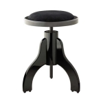 Stagg Klavierhocker PS35 schwarz hochglanz mit Samt Sitzflche schwarz