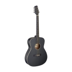 Stagg akustische Auditorium Gitarre schwarz Linkshnder
