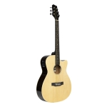 Stagg el. akustische Auditorium Gitarre natur