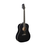 Stagg Slope Shoulder Dreadnought Gitarre schwarz Linkshnder