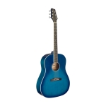 Stagg Slope Shoulder Dreadnought Gitarre transparent blau