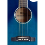 Stagg el. akustische Slope Shoulder Dreadnought Gitarre transparent blau Bild 3
