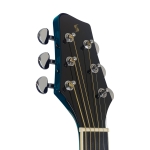 Stagg el. akustische Slope Shoulder Dreadnought Gitarre transparent blau Bild 4