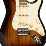 Stagg E-Gitarre 55 Serie mit Paulowniakorpus Sunburst gl�nzend Bild 2