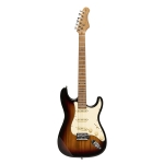 Stagg E-Gitarre 55 Serie mit Paulowniakorpus Sunburst gl�nzend Bild 4