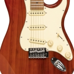 Stagg E-Gitarre 55 Serie mit Paulowniakorpus Fiesta Red gl�nzend Bild 2