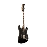 Stagg E-Gitarre mit Erlenkorpus Schwarz