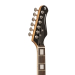 Stagg E-Gitarre mit Erlenkorpus Schwarz Bild 3