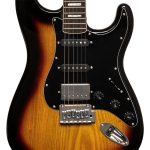 Stagg E-Gitarre mit Erlenkorpus Sunburst Bild 2