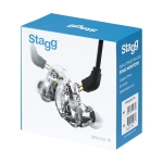 Stagg 2-Treiber In-Ear Monitoring Kopfh�rer transparent Bild 6