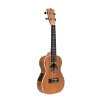 Stagg e-Akustische Konzert Ukulele mit Decke aus Sapele