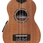 Stagg e-Akustische Sopran Ukulele mit Decke aus Sapele Bild 8