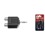 Stagg Y Adapter 2 Cinch Buchse / Mini Stereoklinke