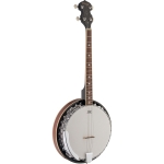 4-saiten Bluegrass Deluxe Banjo m. Metall-Kessel