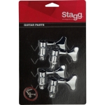 Stagg 4x1 Mechaniken fr Bassgitarre vernickelt