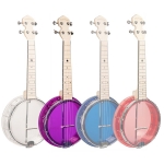 Gold Tone durchsichtige Konzert Banjo Ukulele Amethyst