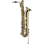 Es Bariton Saxophon klar lackiert im Flightcase