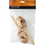 Stagg ovale Holz Maracas African Finish 29 cm Bild 1
